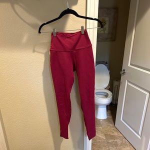 Five Dancewear maroon/magenta mesh leggings